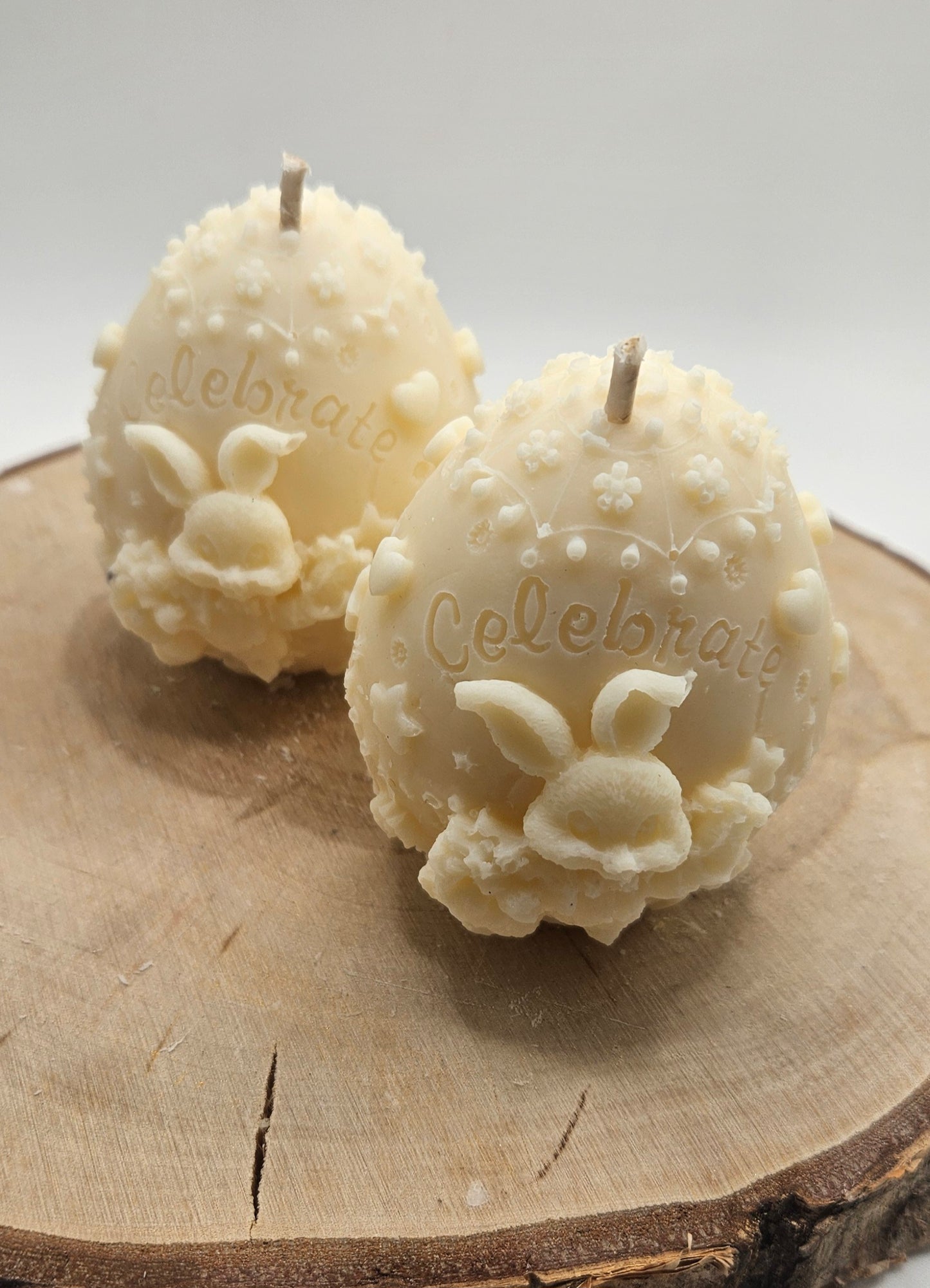 Bougie Pâques - Œuf Lapin